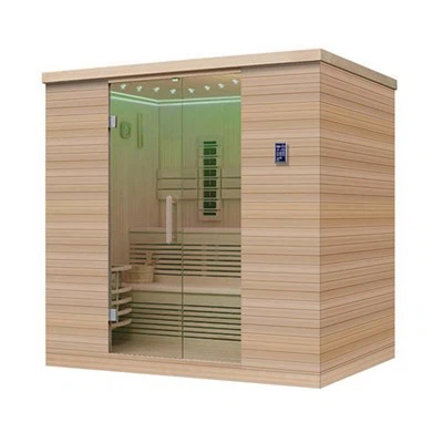 Sauna intérieur moderne et romantique pour un usage domestique
